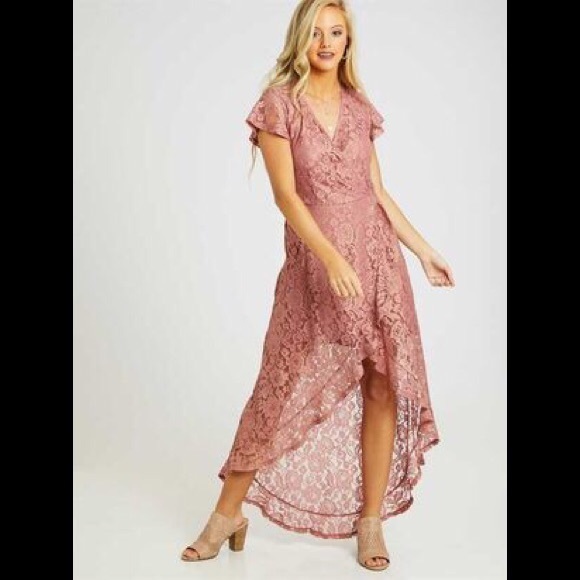 Altar’d State Women’s Artiz Dress Maxi Hi Low - Picture 3 of 7